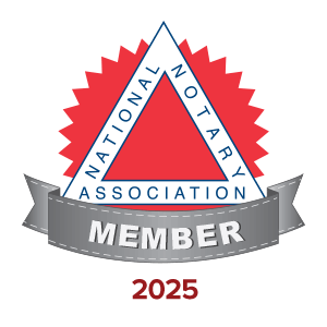 Image denoting Ashley Williams' certification by the National Notary Association