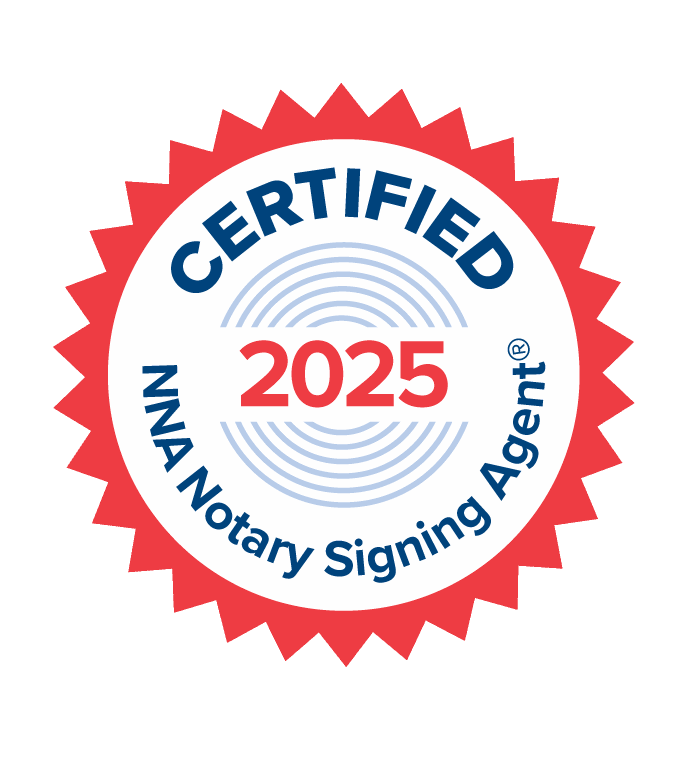 Image denoting Ashley Williams' certification as a Notary Signing Agent